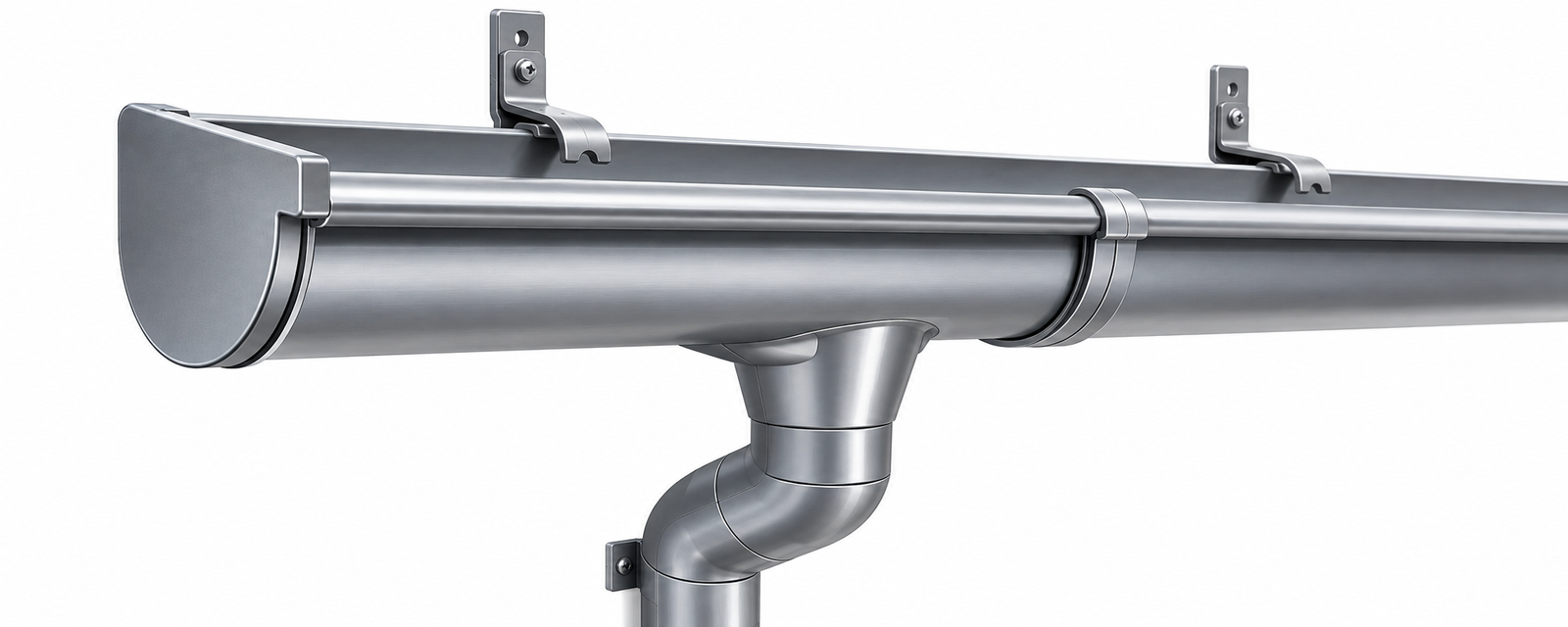 Système complet de gouttière aluminium Dal'Alu
